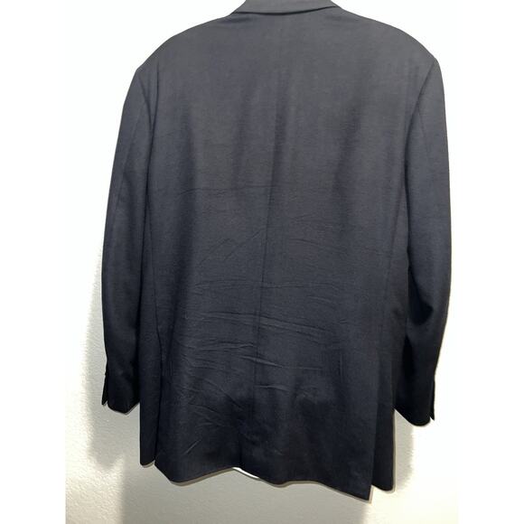 BRIONI Nomentano 48L Pure Cashmere 100% Blue Blazer Jacket Coat Silk Lining - Picture 12 of 16